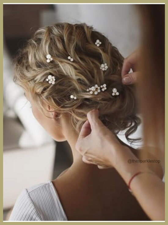 9Pcs Pearl Bridal Hair Pins Wedding Hair Accessories Hair Styling Pins main image 4